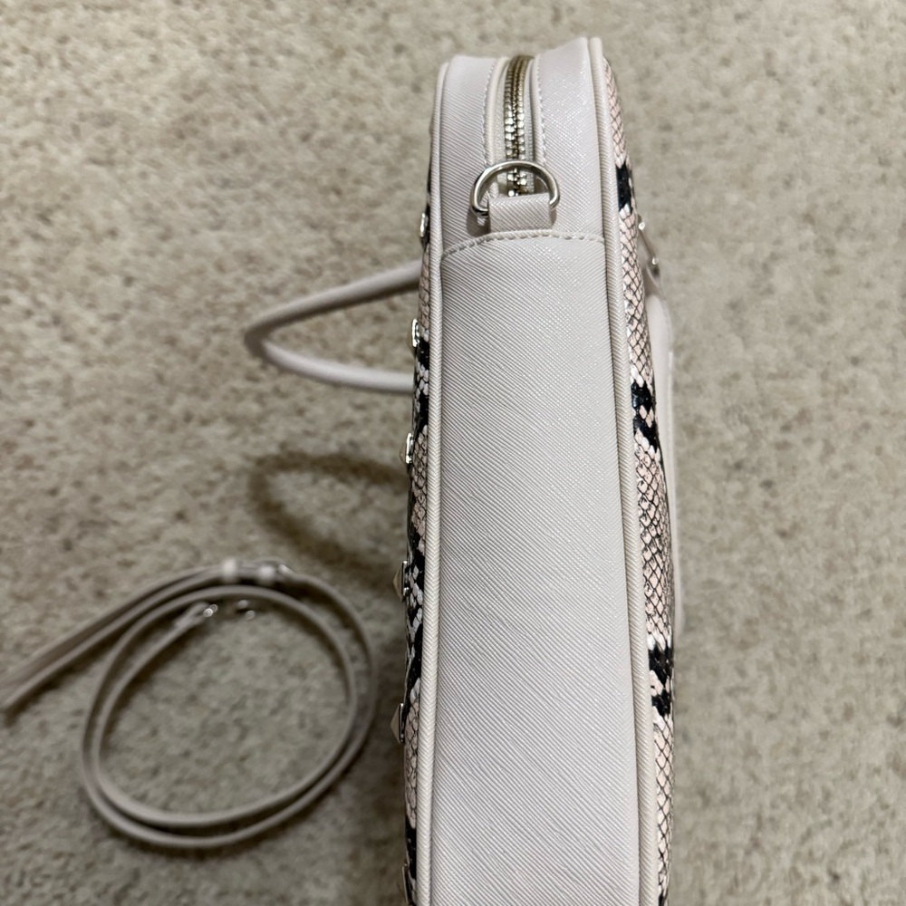 White House Black Market Snakeskin Print Laptop Briefcase Crossbody Bag - Picture 6 of 13